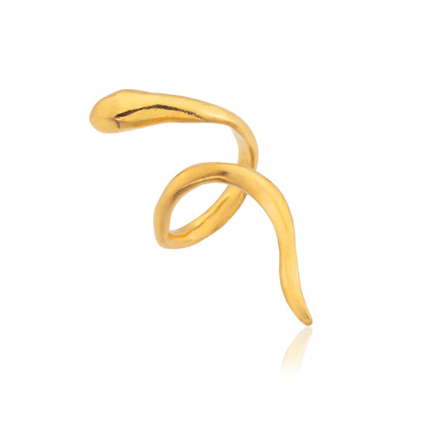 Coiled Snake Altın Kaplama Yüzük