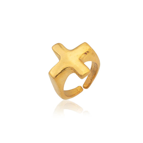 Cross Altın Kaplama Yüzük