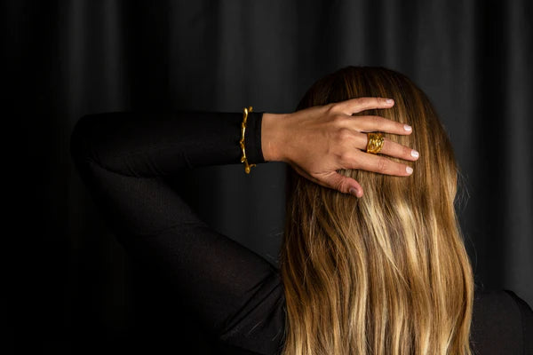 Luz Cuff Altın Kaplama Bileklik