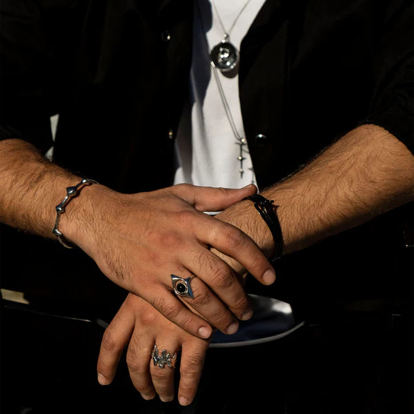 Luz Cuff Gümüş Kaplama Bileklik