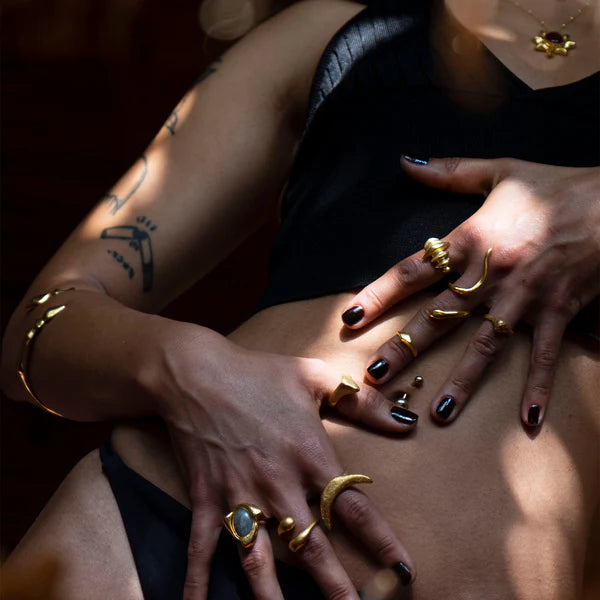 Snake Altın Kaplama Yüzük