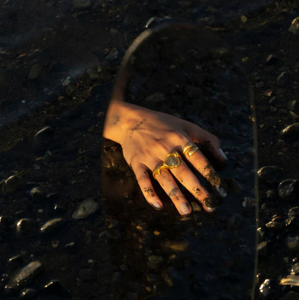 Snake Altın Kaplama Yüzük