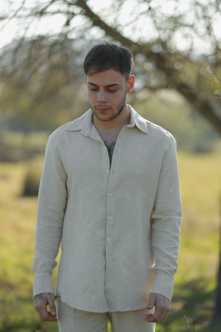 Akış Üç Mercimek Desen Ehram Pantolon