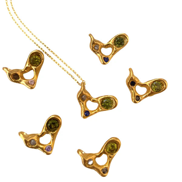 Heart to Heart Altın Kaplama Green Kolye