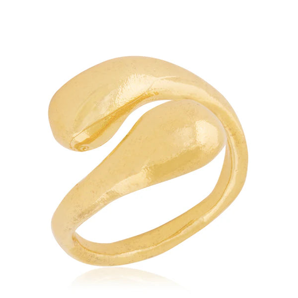 Snake Altın Kaplama Yüzük