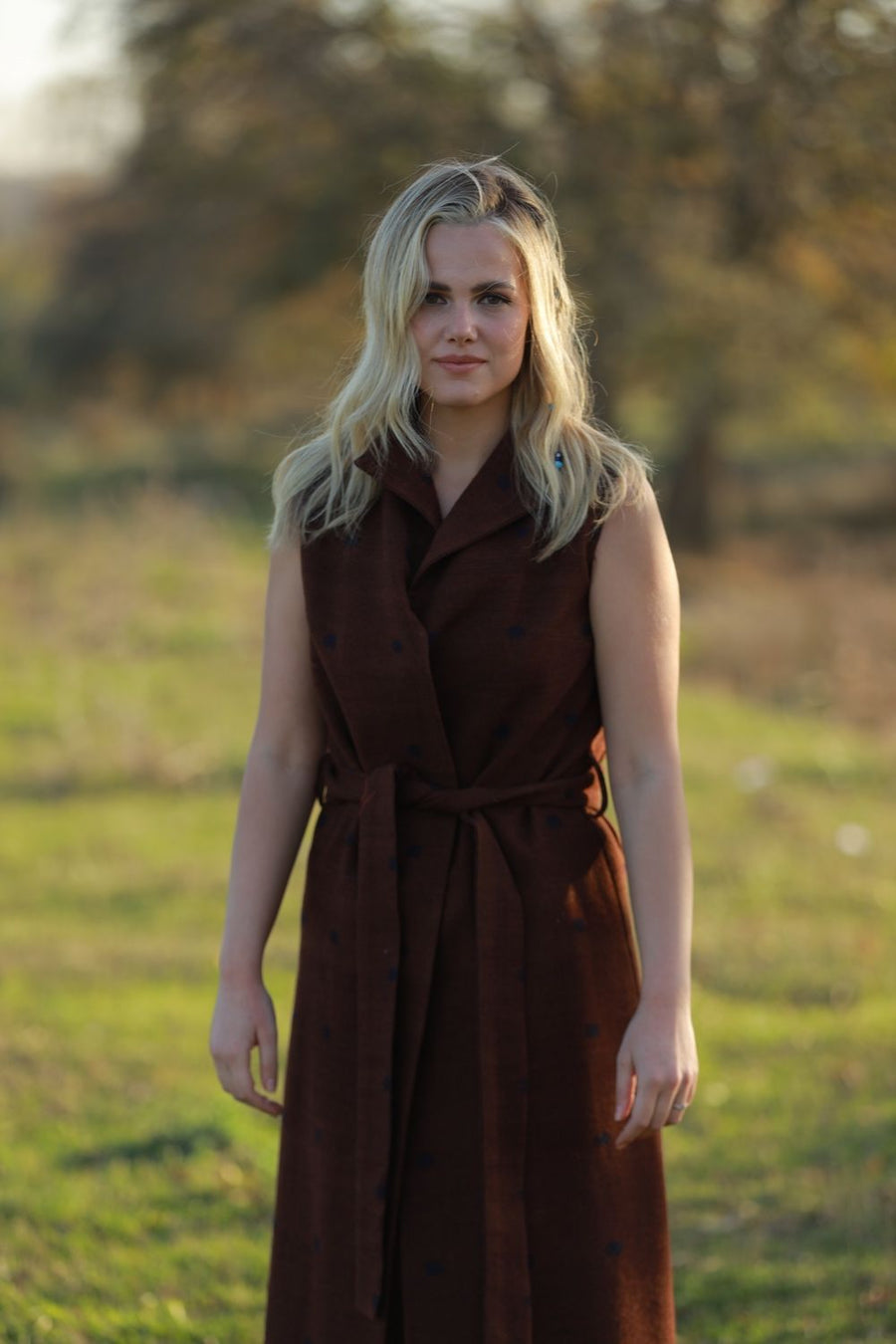 Ceviz Desen Uzun Ehram Yelek